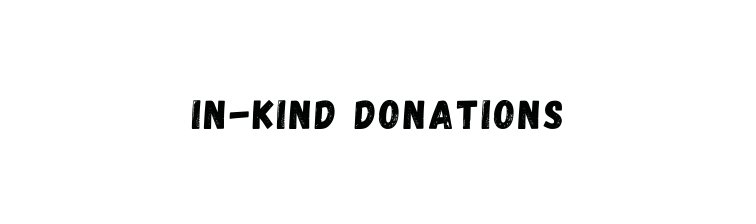 in kind donations